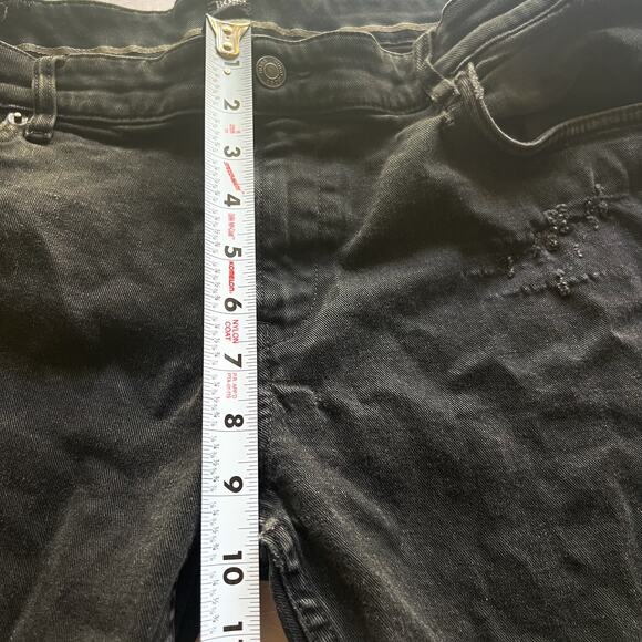 Hugo Boss Jeans Men 40x32 Cashmere-Touch Black Candiani Italy Denim Relaxed Fit - Picture 11 of 16